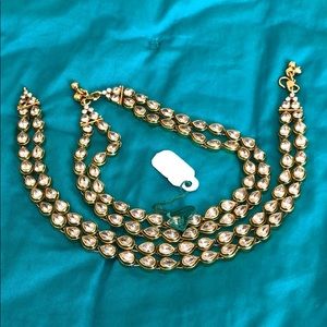 ❌SOLD❌ Indian Style ‘Kundan’ Anklet Pair